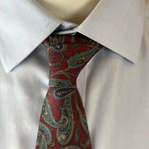 Vintage Bert Pulitzer Men’s Necktie Paisley Silk Tie - Made in USA